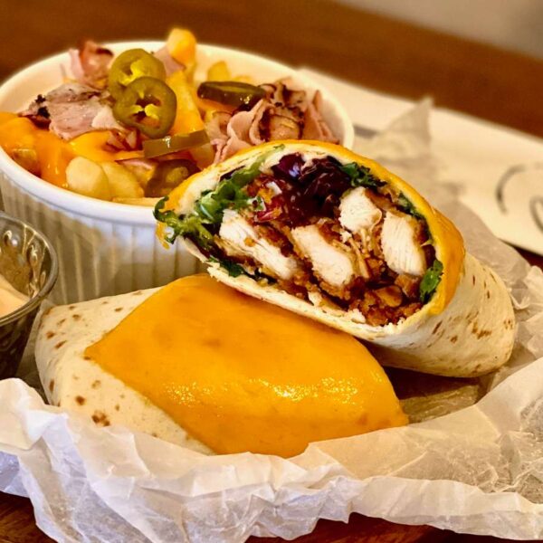 CHICKEN WRAP cu cartofi prajiti si sos salsa * 250g/150g